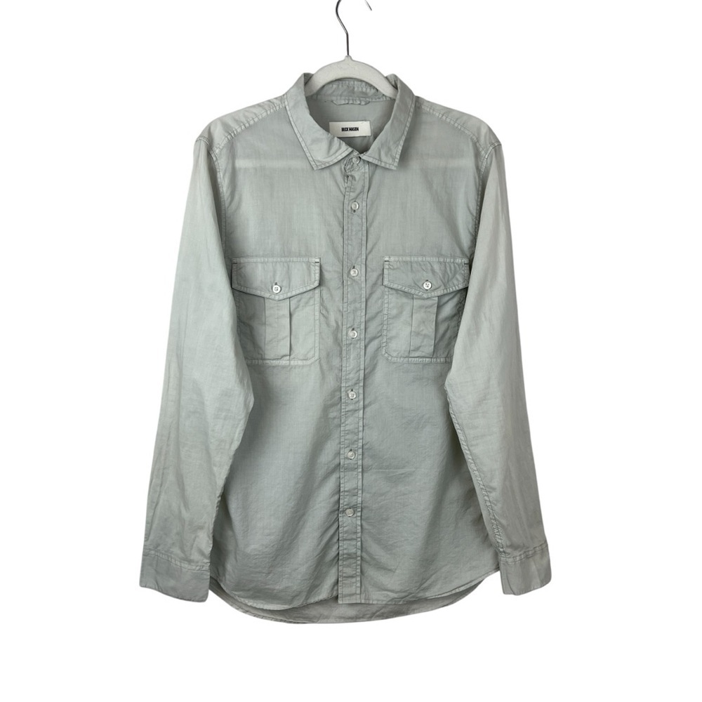 Buck Mason Pocket Front Button Down Cotton Shirt